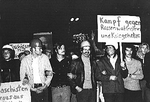 Achmed auf einer Demonstration 1971
